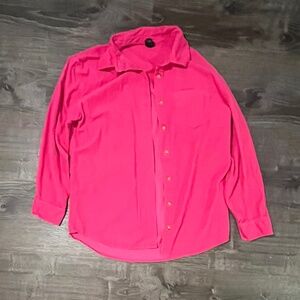 Hot pink button up jacket